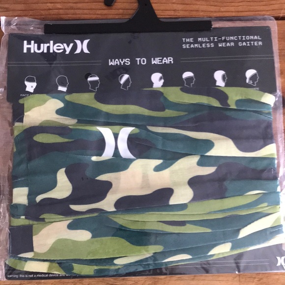 NWT Hurley Camo Multi-Functional Gaiter (mask) - Picture 1 of 3